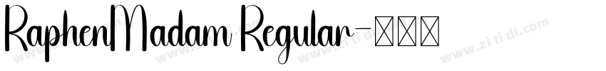 RaphenMadam Regular字体转换